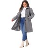 Agnes Orinda Women's Plus Size Winter Single Breasted Back Split with Pockets Long Overcoats - 3 of 4