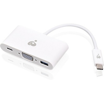 IOGEAR USB-C to VGA / USB Multiport Adapter - for Notebook - USB Type C - 1 x USB Ports - 1 x USB 3.0 - VGA - DisplayPort - Thunderbolt - Wired