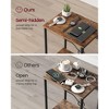 VASAGLE End Table ,  Small Side Tables, Nightstand with Outlets and USB Ports, Bedside Table with Storage Shelf - 4 of 4