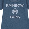 - Rainbow High - Rainbow Paris Pearls Graphic Short Sleeve Fleece Dress - 2 of 4