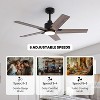 Siljoy 46 Inch Ceiling Fans with Lights and Remote Control for Bedroom, Modern Black Ceiling Fan with Quiet Reversible DC Motor, 3CCT, Dimmable - 3 of 4