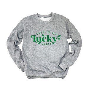 Simply Sage Market Women's Graphic Sweatshirt This Is My Lucky Shirt - 1 of 4