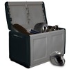 vidaXL Patio Storage Box 37.8 in.x20.9 in.x22.4 in. 60.8 gal Dark Gray and Black - 3 of 4