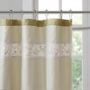 PAGED 72x72 Inch Printed and Embroidered Shower Curtain with Machine-Washable Fabric - 2 of 4