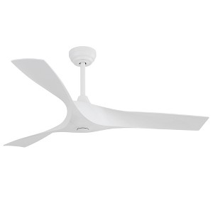 Wanze of Ocean 52 in. Modern White Indoor 6-Speed White Blades Downrod Mount Standard Ceiling Fan with 3-Size Downrods and Remote - 1 of 4