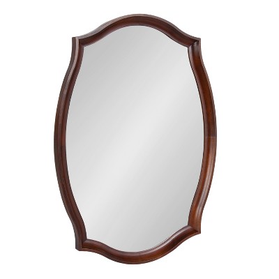 Kate & Laurel All Things Decor 24"x34" Hatherleigh Scallop Wall Mirror