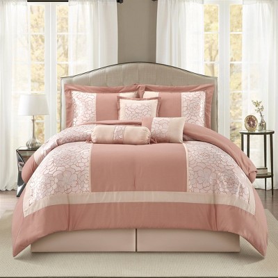 Nanshing 7pc King Sibyl Comforter Set Blush