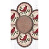 Earth Rugs Holly Cardinal Round Trivet – Holiday Kitchen Hot Pad 10"x10" - 3 of 3