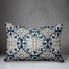 Creative Products Faded Gray Blue Medallions 14x20 Indoor / Outdoor Pillow - 3 of 4