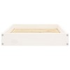 VidaXL Dog Bed White 24.2 in.x19.3 in.x3.5 in. Solid Wood Pine - 4 of 4