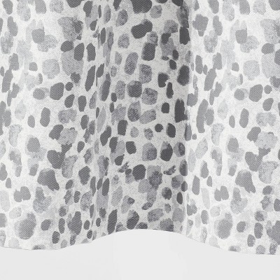 Leopard Glam Shower Curtain Ombre Gray - Threshold&#8482;