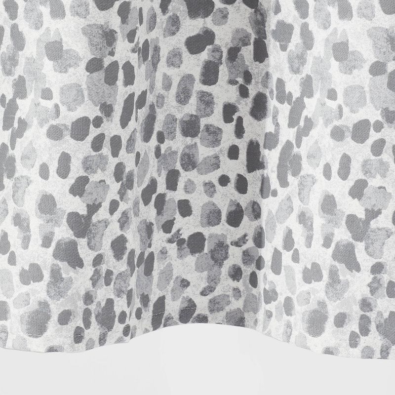 Leopard Glam Shower Curtain Ombre Gray - Threshold&#8482;, 5 of 9