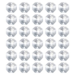 Unique Bargains Crystal Pendants Octagon Beads for DIY Lamp Arts Crafts Decoration 30 Pcs - 1 of 4