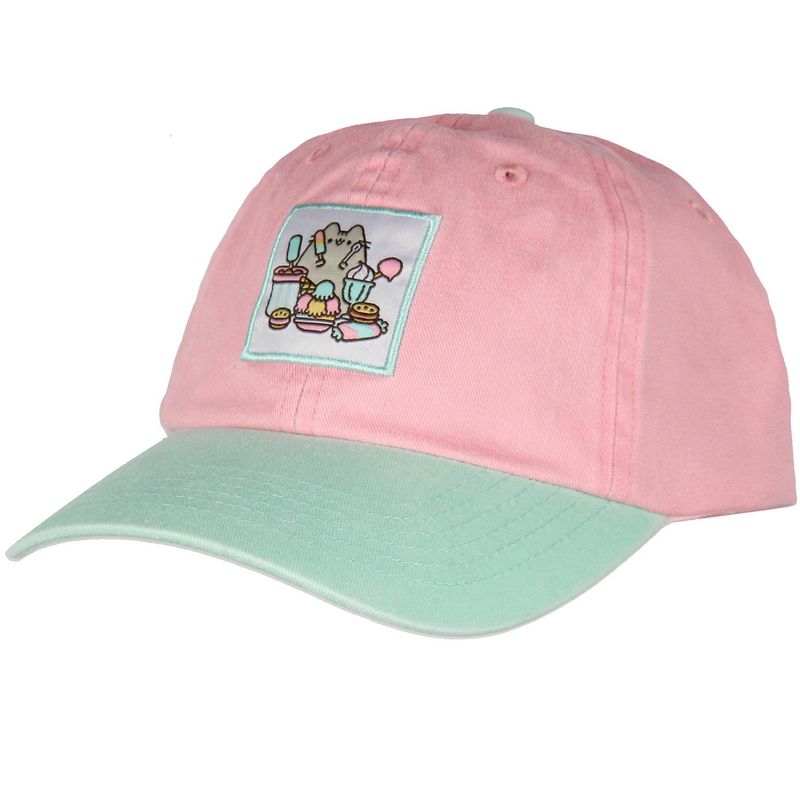 Pusheen The Cat Snacks And Treats Adjustable Hat For Women Pink, 5 of 6
