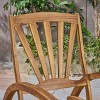 Sunview 3pc Acacia Wood Recliner Rocking Chair Set - Teak - Christopher Knight Home: Weather-Resistant Patio Set - 4 of 4