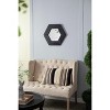 CAVINAS 18.5"x18.5" Hexagon Bathroom Mirror,Wall Mirror with Natural Wood Frame, Wall Decor for Bedroom,Living Room,Bathroom,Hallway - 2 of 4