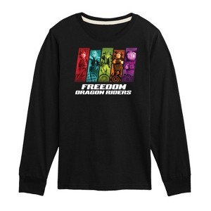 Boys' - How to Train Your Dragon - Freedom Riders Long Sleeve Graphic T-Shirt - 1 of 4