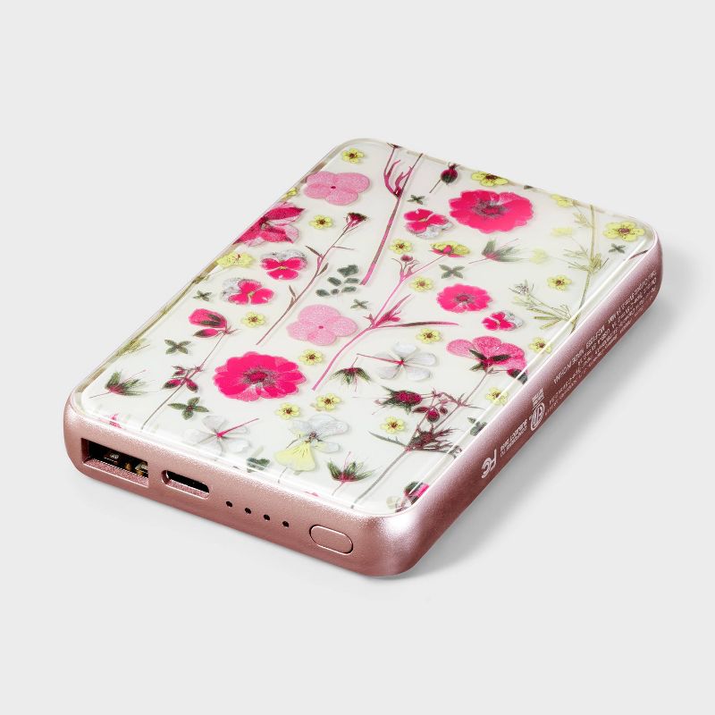 5000mAh Power Bank - heyday&#8482; Multi Floral, 1 of 5