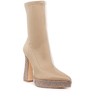 Kasuti Lycra Rhinestone Detail Ankle Boots - 2 of 4