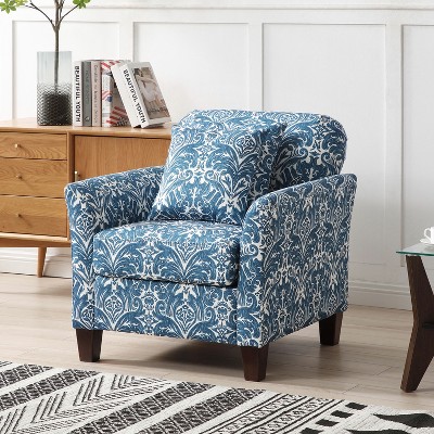 Hilda Mid Century Living Room and Bedroom Armchair with Pillows  | ARTFUL LIVING DESIGN