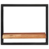 vidaXL Wall Shelves 2 pcs 15.7 in.x9.4 in.x13.8 in. Solid Wood Acacia and Steel - 2 of 4