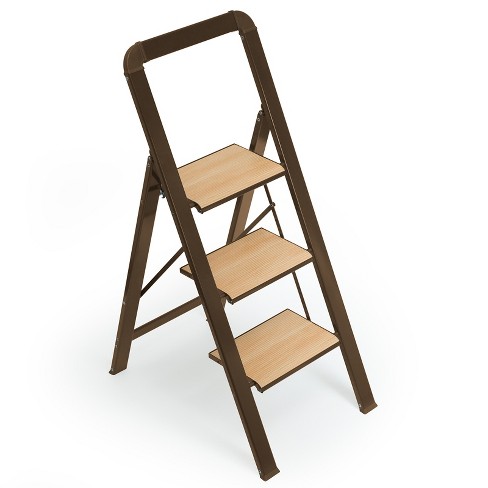 3 Step Ladder Folding Step Stool for Adults with Wide Anti-Slip Pedal - image 1 of 4