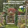 Metal Garden Arch Trellis, Wedding Arch Flowers Frame Backdrop Stand, Garden Arch Arbor for Climbing Plants, Metal Archway for Party Decor - 3 of 4