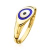 Ross-Simons 10kt Yellow Gold Evil Eye Ring With Multicolored Enamel - 2 of 4