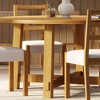 Maven Lane Sasha Rustic Round Wooden Dining Table in Weathered Natural Finish - 2 of 4