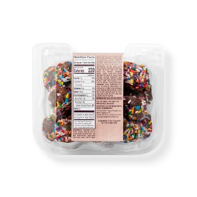 Sprinkle Coated Chocolate Donut Holes - 10oz - Favorite Day&#8482;