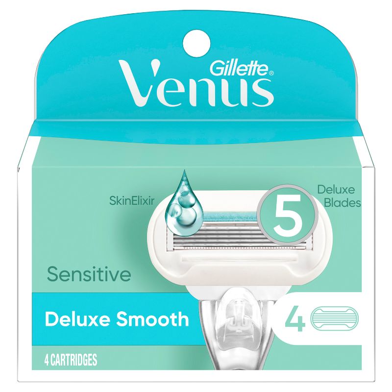 Venus Deluxe Smooth Sensitive Women&#39;s Razor Blade Refills - 4ct, 3 of 11