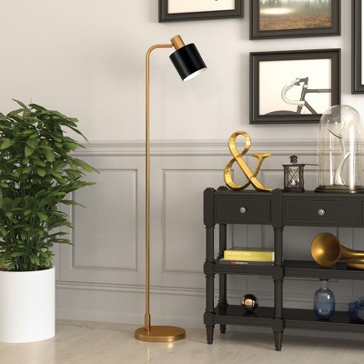 Hudson and Canal 65" Tall Floor Lamp with Metal Shade