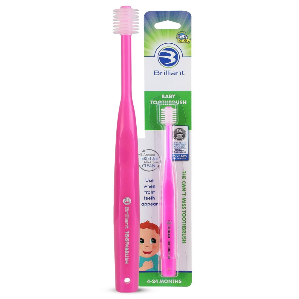 Photos - Electric Toothbrush Baby Buddy Brilliant Baby Toothbrush - Soft Pink