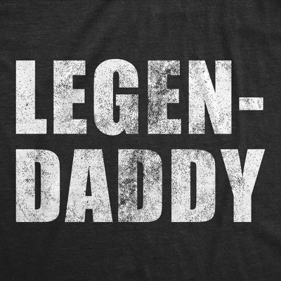 Мужские футболки Crazy Dog T-Shirts, Inc. Mens Funny T Shirts Legendaddy Sarcastic Fathers Day Novelty Tee for Men - Crazy Dog Men's T Shirt Gift for Dad Black XL — фото 2