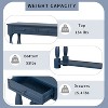 NicBex 3 Drawer Console Table with 1 Open Bottom Shelf,Entryway Table with Black Round Deco Knobs,Modern Couch Table for Living Room - 4 of 4