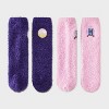 Women's Harry Potter Snow Globe Box of Cozy Embroidered Crew Socks - Purple 4-10 - 2 of 4