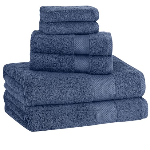 Classic Turkish Towels Royal Turkish Towels Villa Collection Hand Towel  Pack of 6 - Gray