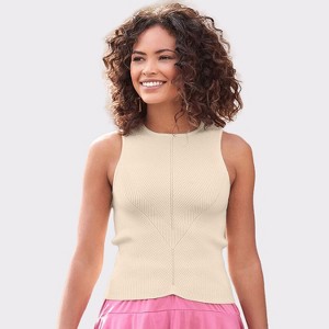 Women's Sleeveless Knit Top - LASCANA - 1 of 4