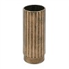 Ribbed Copper Metal Cylinder Vase (Set of 2) - 3 of 3