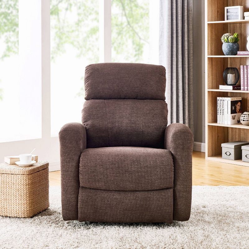 Rocker Side Lever Recliner Chair Chocolate Brown - Prolounger, 4 of 8