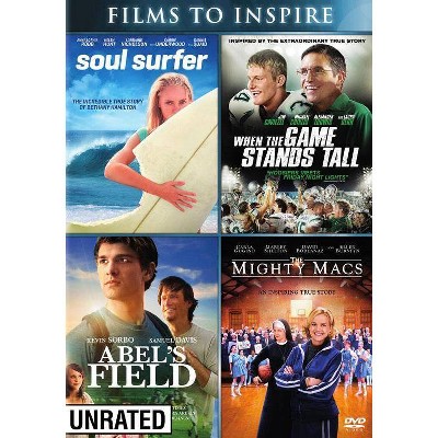 Abel's Field / The Mighty Macs / Soul Surfer / When the Game Stands Tall (DVD)(2016)