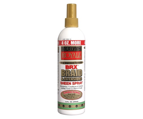 Afta African Royale Braid and Extensions Sheen Spray - 12 fl oz
