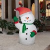 Gemmy Christmas Airblown Inflatable Mixed Media Snowman, 6 ft Tall, White - 2 of 2