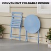 Bistro Table and Chairs Set, 3 Piece Foldable Patio Furniture Set, Outdoor & Indoor Bistro Set for Patio Balcony Porch Poolside, 2 Chairs and 1 Table - 4 of 4