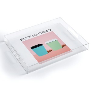 Mambo Art Studio Take away coffee Buongiorno Acrylic Tray - Deny Designs - 1 of 4