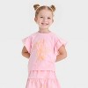 Toddler Girls' 2pc Disney Minnie Mouse Top & Skort Set - Pink - 3 of 4