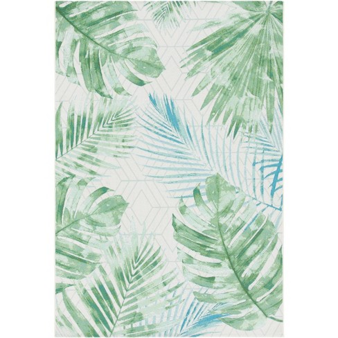 Barbados Bar590 Power Loomed Indoor/outdoor Area Rug - Green/teal - 4 ...