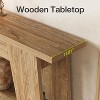 Tribesigns 70.9“Extra Long Console Table, 2-Tier Rectangular Sofa Table for Behind Couch, Farmhouse Entryway Table for Hallway, Living Room - 3 of 4
