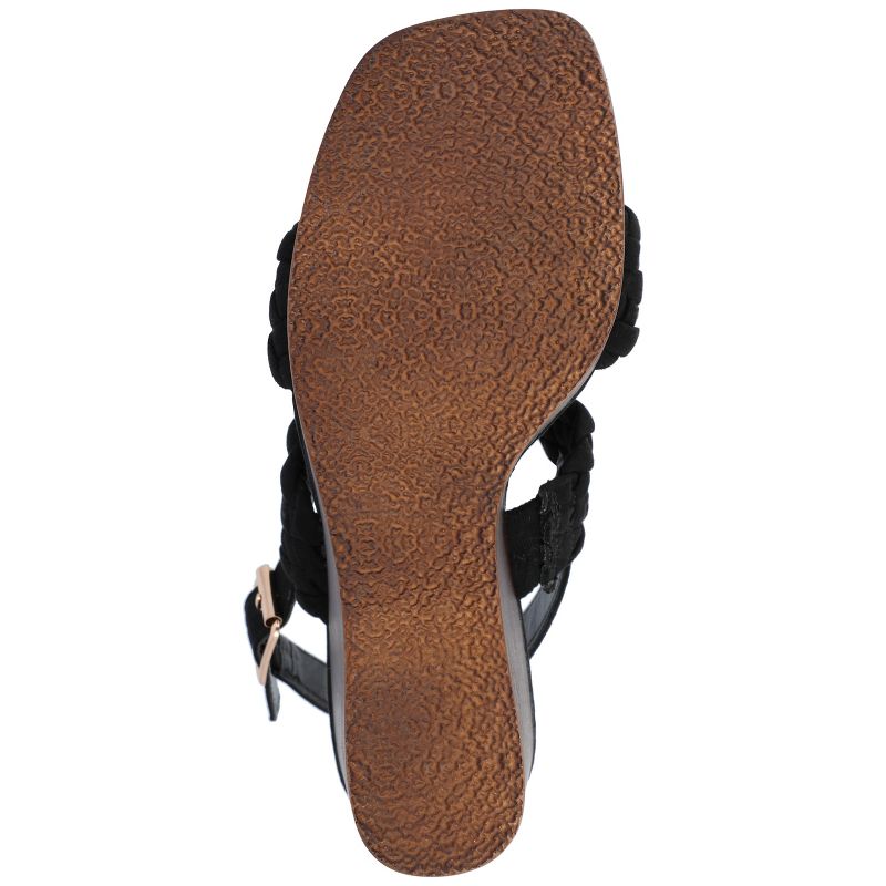 Journee Collection Womens Ayvee Tru Comfort Foam Buckle Platform Wedge Sandals, 5 of 10