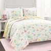 Lush Decor Magical Narwhal Reversible Oversized Quilt White/Multi 2Pc Set Twin - 2 of 4
